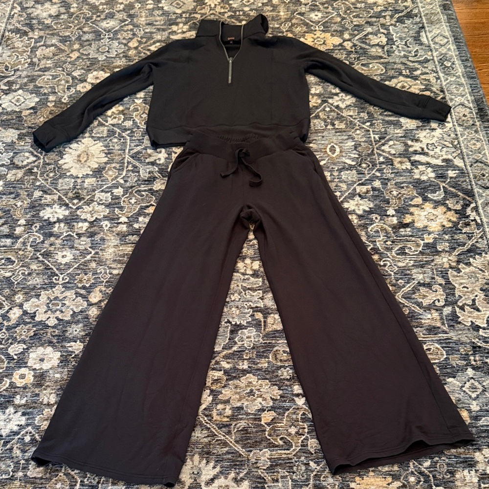 Quince Black Wide-Leg Women's set